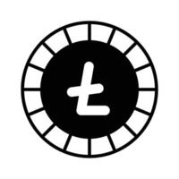 Well designed icon of Litecoin, cryptocurrency coin vector design