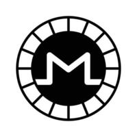 bien diseñado icono de monero moneda, criptomoneda moneda vector diseño