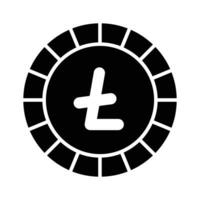 Well designed icon of Litecoin, cryptocurrency coin vector design