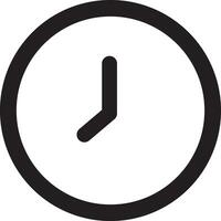 clock icon in trending flat style isolated on background. Clock icon page symbol for your web site design Clock icon logo, app, UI. Vector illustration clock icon, EPS10, Design.