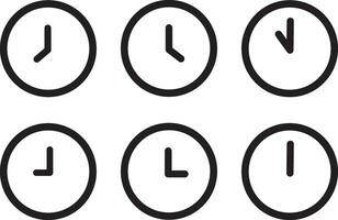 reloj icono en tendencias plano estilo aislado en antecedentes. reloj icono página símbolo para tu web sitio diseño reloj icono logo, aplicación, ui vector ilustración reloj icono, eps10, diseño.