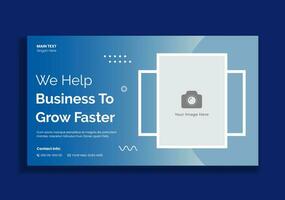 vídeo miniatura diseño para negocio planificación vídeo tutoriales vector