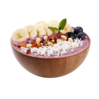 acai skål liknande till en smoothie skål, men med acai bär png