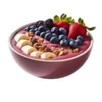 Acai bowl Similar to a smoothie bowl, but with acai berries png