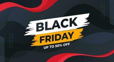 Black friday sale banner background vector