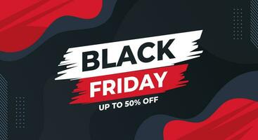 Black friday sale banner background vector