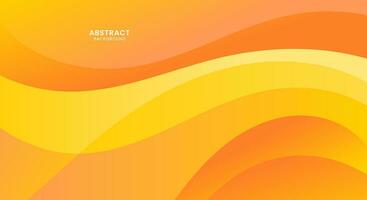 Orange curve creative background vector