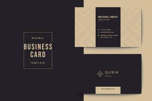 Business card design template, Clean professional business card template, visiting card, business card template. creative modern name card. vector
