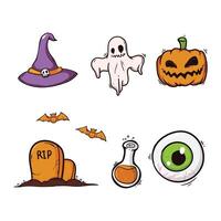 Halloween design elements. vector desgin icon, logos, labels and object