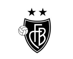 Basel Club Logo Symbol Black Switzerland League Football Abstract Design Vector Illustration