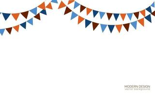 Vector background with colorful flags for holiday banner, birthday invitations, party invitations