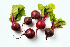 Crisp Fresh eco beets. Generate Ai photo