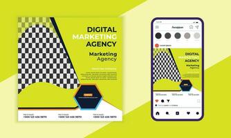 Social Media Post Banner Design. Digital Marketing Agency Banner Design. Vector Design. Modern Layout Template. Post Banner Template. Business Banner Design.