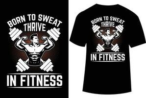 Vector illustration for gym or fitness t shirt design