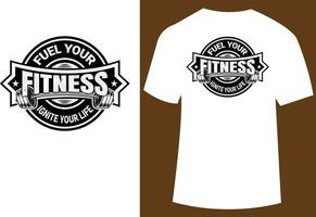 Vector illustration for gym or fitness t shirt design