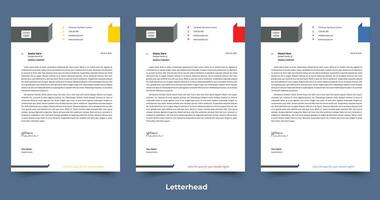 Corporate Letterhead Design vector