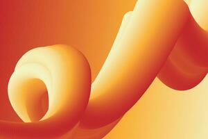 Energetic Orange Swirl - Abstract Modern Art vector