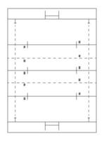 Rugby Field Diagram vector