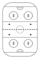 Ice Hockey Rink Diagram vector