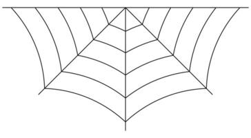 Halloween with Spider Web and Spiders vector