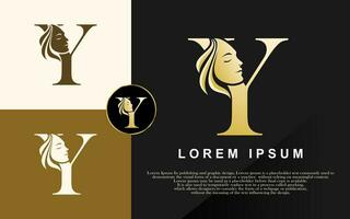 Letter Y Beauty Logo, Vector Illustration