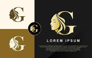 Letter G Beauty Logo, Vector Illustration