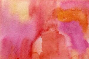 pink red-yellow watercolor background texture photo