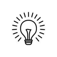 bulb icon vector design templates