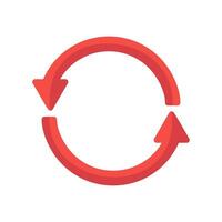 refresh, undo, redo, rotation arrows isolated white background vector