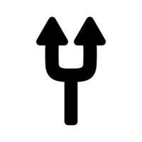 Arrow, two way direction icon. Vector illustration isolated on white background.