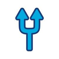 Arrow, two way direction icon. Vector illustration isolated on white background.