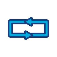 refresh, undo, redo, rotation arrows isolated white background vector