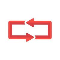 refresh, undo, redo, rotation,repeat  arrows isolated white background vector