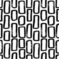 Aesthetic Contemporary printable seamless pattern with abstract line, dot, shape brush stroke in black and white colors. Boho background in minimalist style vector Illustration for wallpaper fabric