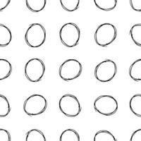 Seamless pattern with sketch circles shape vector
