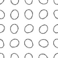 Seamless pattern with sketch circles shape vector