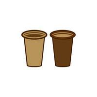 papel taza icono diseño vector plantillas