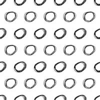 Seamless pattern with sketch circles shape vector