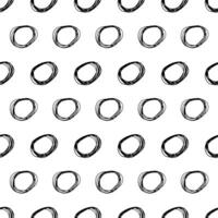 Seamless pattern with sketch circles shape vector