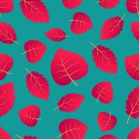 Autumn seamless background with maple colorful leaves. Design for fall season posters, wrapping papers and holidays decorations. Vector illustration