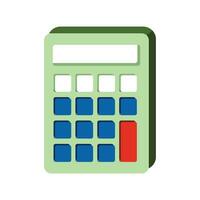 calculadora icono. contabilidad Finanzas y economía tema. aislado diseño. vector ilustración. plano ilustración de calculadora vector icono para web diseño