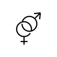 gender icon vector design templates