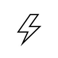 lightning bolt icon vector design templates