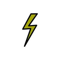 lightning bolt icon vector design templates