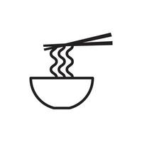 noodles icon design vector templates