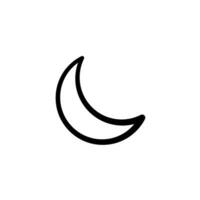 moon icon vector design template