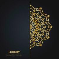 LUXURY GEOMETRIC MANDALA DESIGN vector