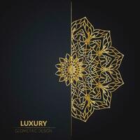 LUXURY GEOMETRIC MANDALA DESIGN vector