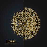 LUXURY GEOMETRIC MANDALA DESIGN vector