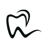 plantilla de vector de diseño de logotipo dental. logotipo de dentista creativo. logotipo vectorial de la clínica dental.